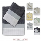 asciugamano set 1+1 bagno in spugna bagno elegante