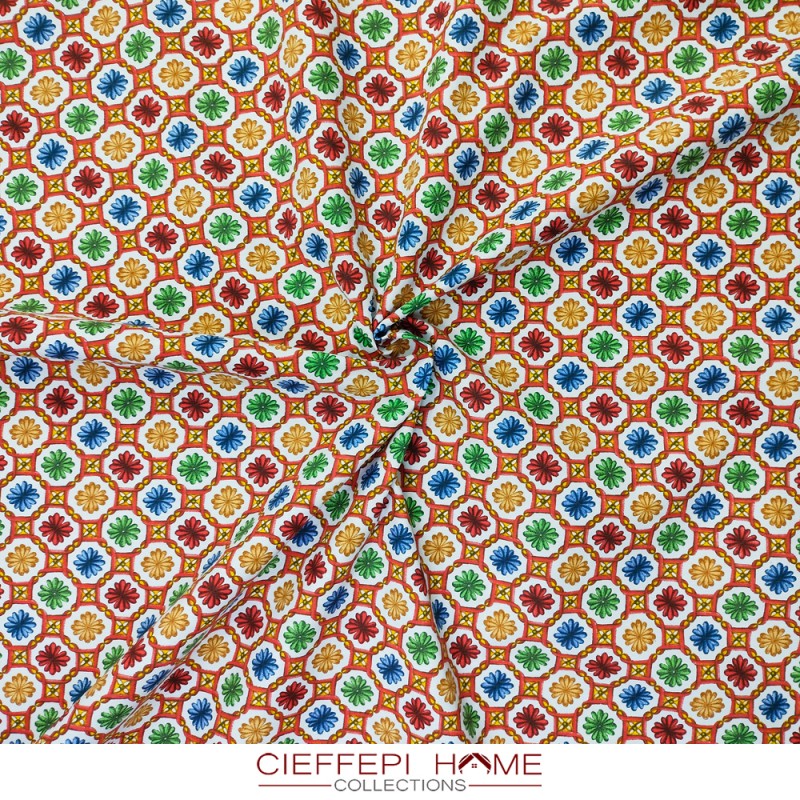 Telo Arredo Cieffepi Home Multicolour | Copridivano In Misto Cotone 220x270 Cm, Verde, Lavabile, Per Divano E Letto