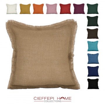 cuscino arredo tessuto juta