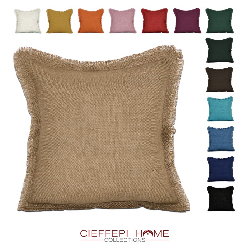 cuscino arredo tessuto juta