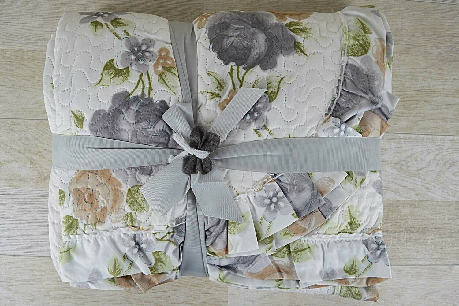 VIOLETTA Trapuntino Copriletto con volant in Microfibra stampata - Matrimoniale - Foto 20 di 27