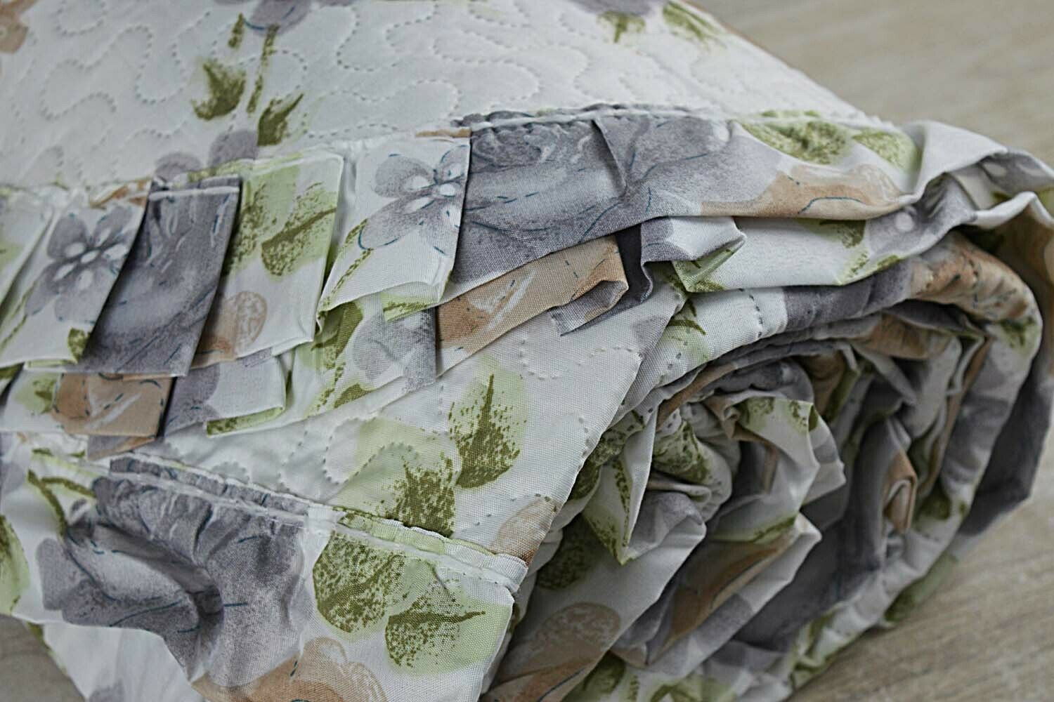 VIOLETTA Trapuntino Copriletto con volant in Microfibra stampata - Matrimoniale - Foto 21 di 27