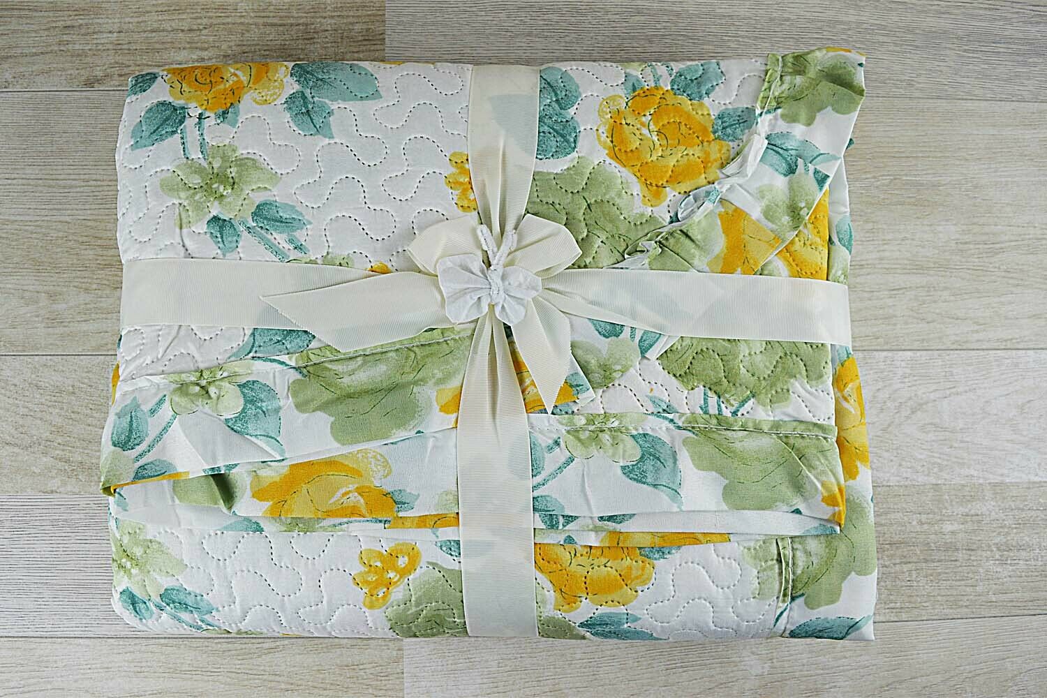 VIOLETTA Trapuntino Copriletto con volant in Microfibra stampata - Matrimoniale - Foto 16 di 27