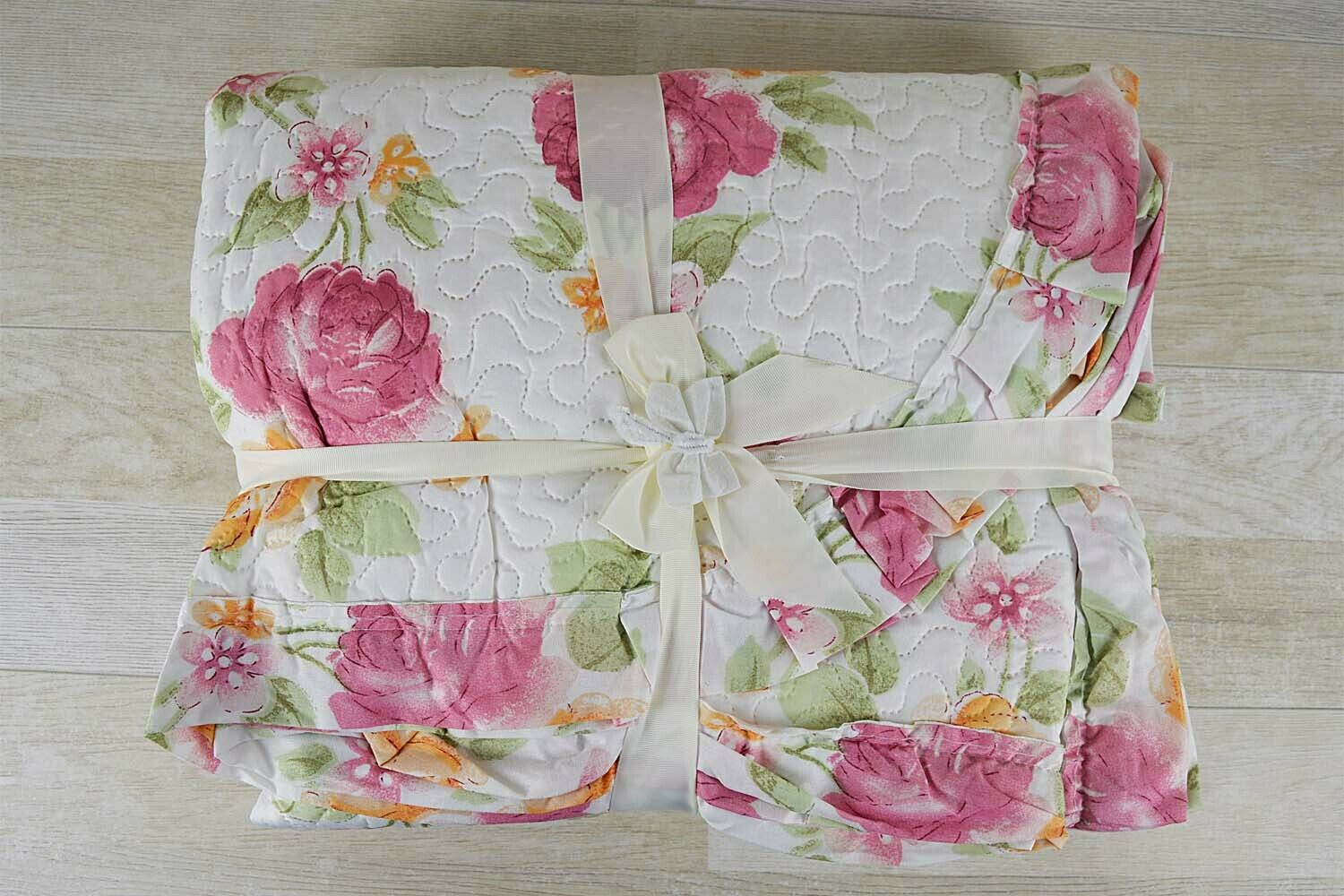 VIOLETTA Trapuntino Copriletto con volant in Microfibra stampata - Matrimoniale - Foto 25 di 27