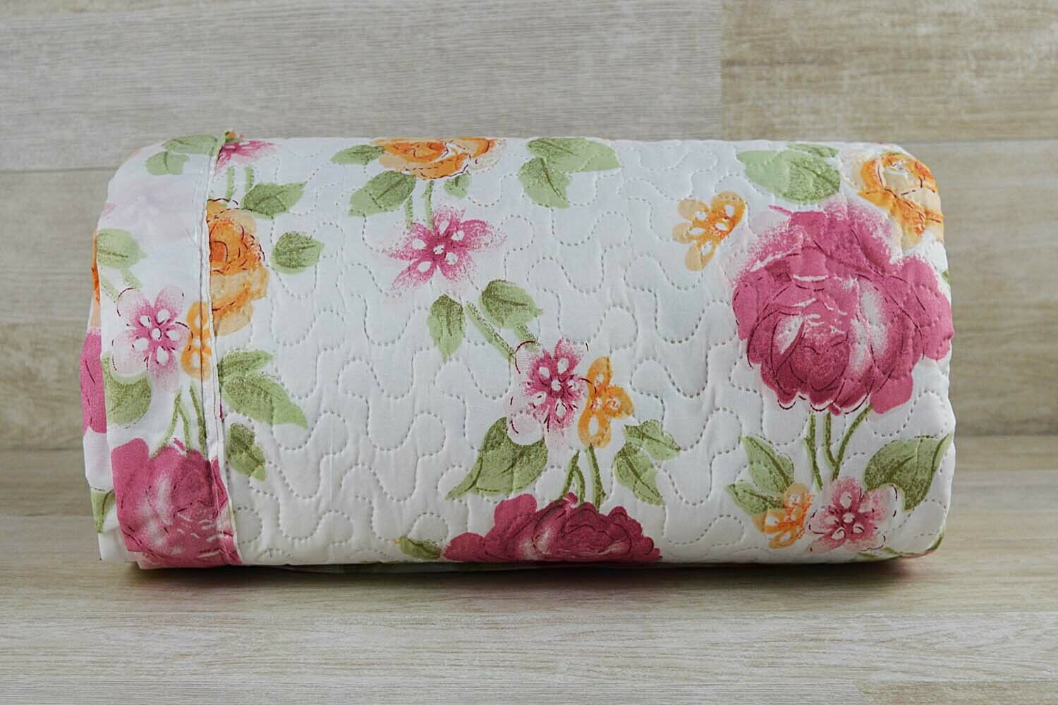 VIOLETTA Trapuntino Copriletto con volant in Microfibra stampata - Matrimoniale - Foto 26 di 27