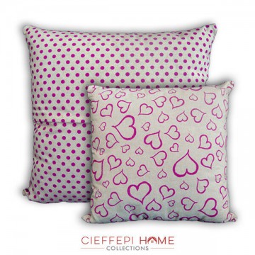 cuscino arredo cuori