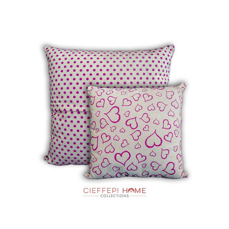 cuscino arredo cuori