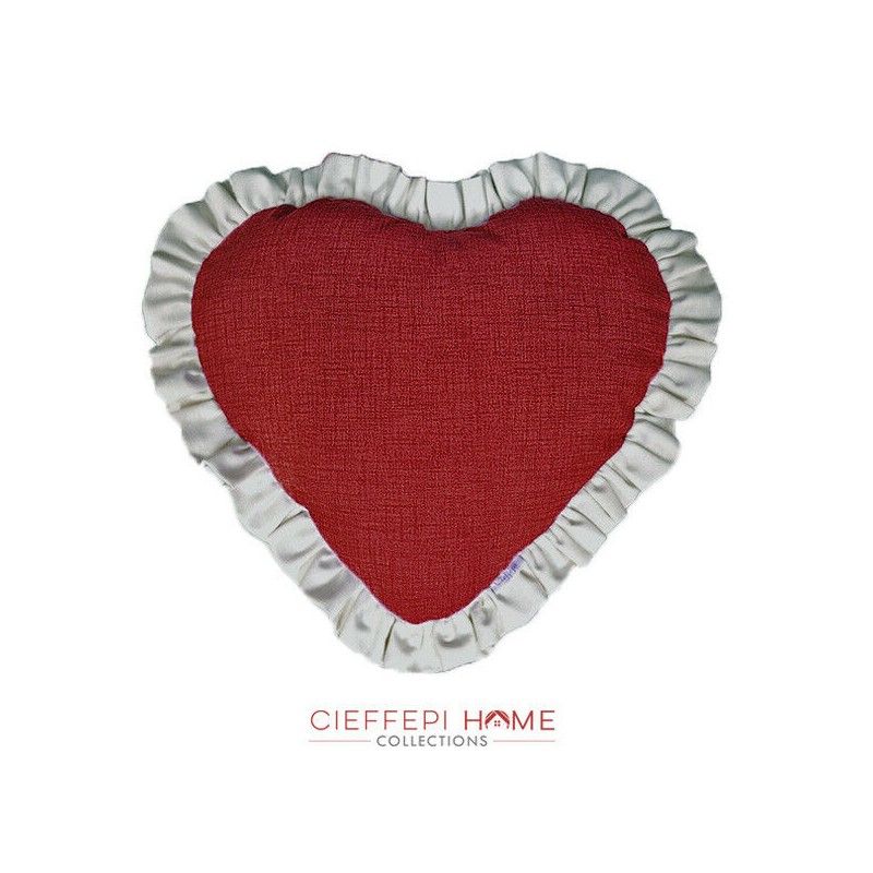 cuscino arredo a forma di cuore