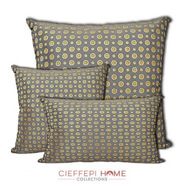 cuscino arredo argento e oro
