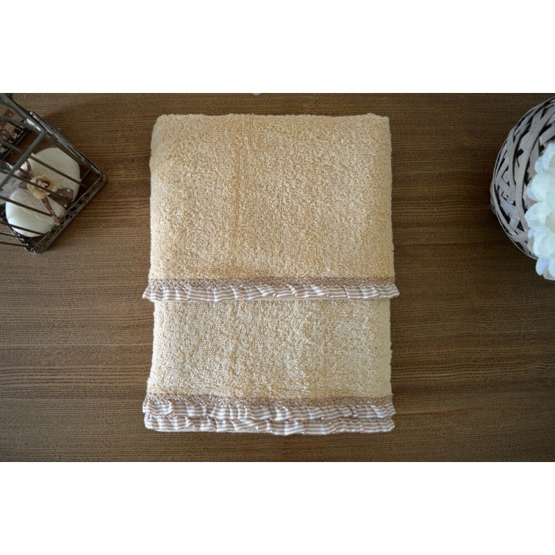 asciugamano set 1+1 bagno in spugna bagno elegante