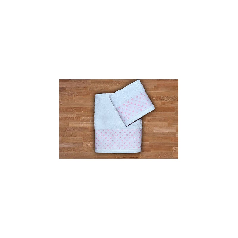 asciugamano set 1+1 bagno in spugna bagno elegante